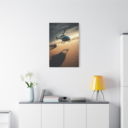 Desert Helicopter Expedition Wall Art & Canvas Prints
