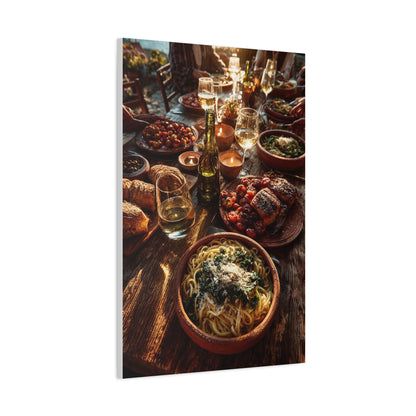 Italian Family Dinner Table Wall Art & Canvas Print