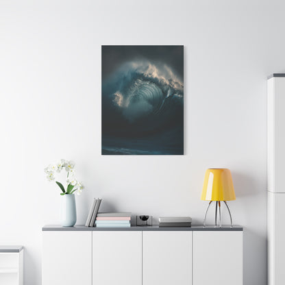Powerful Ocean Wave Curling in Dramatic Motion Wall Art & Canvas Print
