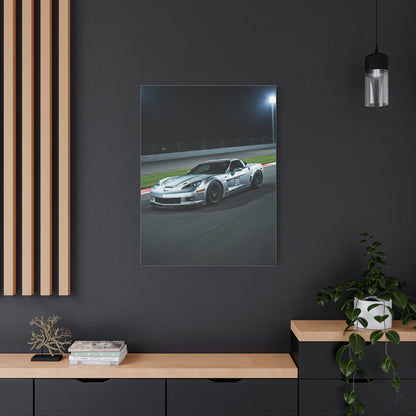 2013 Chevrolet Corvette C6 Z06 Night Race Scene Wall Art & Canvas Prints