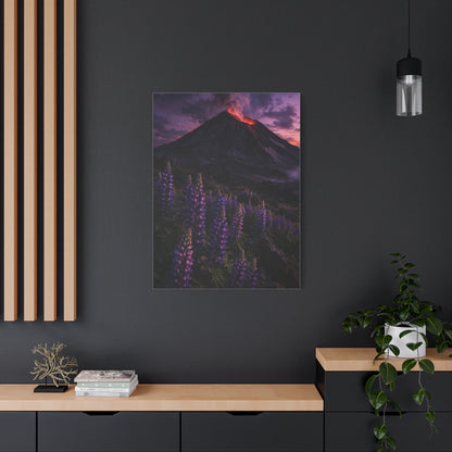 Volcanic Twilight & Wild Lupines Wall Art & Canvas Print