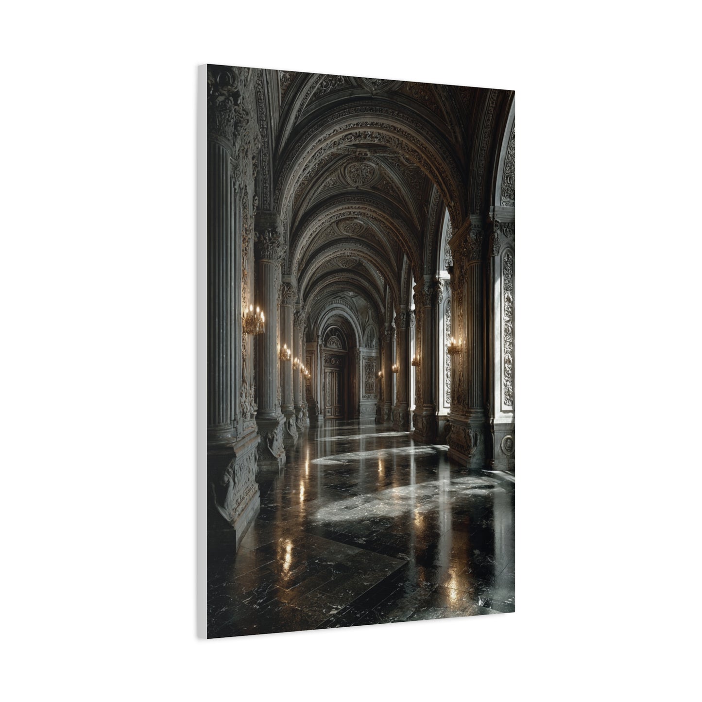 Grand Neoclassical Corridor Wall Art & Canvas Print