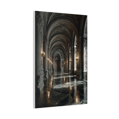 Grand Neoclassical Corridor Wall Art & Canvas Print