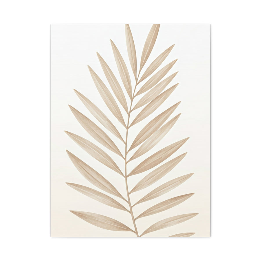 Neutral Palm Silhouette Wall Art & Canvas Prints