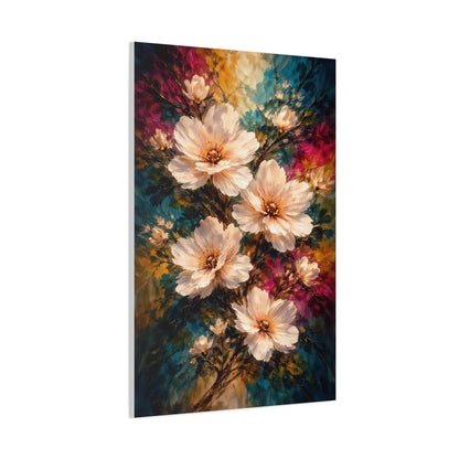 Oversized White Blossoms Floral Wall Art & Canvas Print