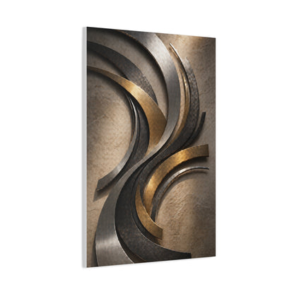 Executive Metal Wave Composition Wall Art & Canvas Print