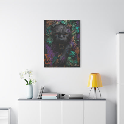 Wild Panther Graffiti Fusion Street Wall Art & Canvas Print