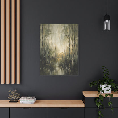 Abstract Forest Reflection Modern Trees Wall Art & Canvas Print