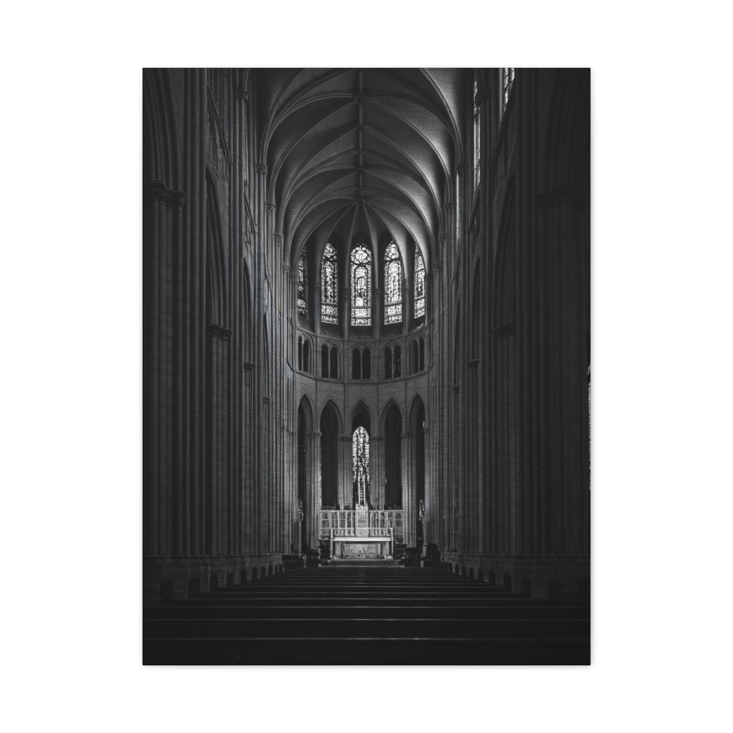 Gothic Cathedral Nave Light Wall Art & Canvas Prints
