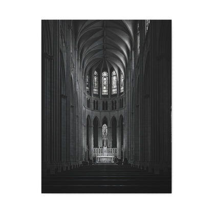 Gothic Cathedral Nave Light Wall Art & Canvas Prints
