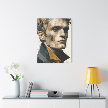 Editorial Male Portrait Collage Wall Art & Canvas Print