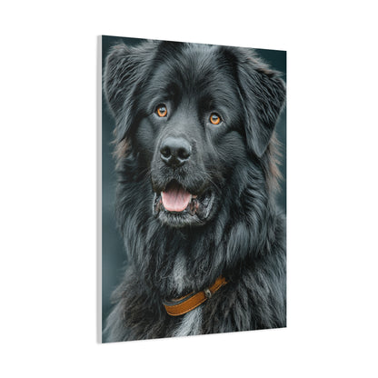 Noble Newfoundland Portrait Wall Art & Canvas Print