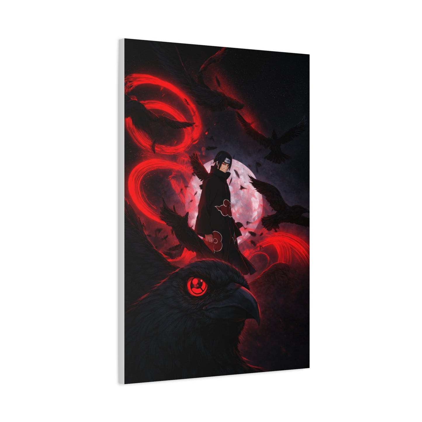 Itachi Uchiha: The Crow Genjutsu Wall Art & Canvas Print