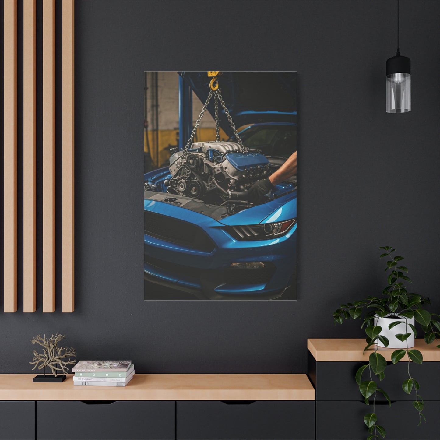 Ford Mustang Shelby GT350 Performance Build Workshop Wall Art & Canvas Prints