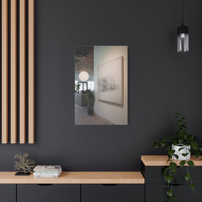 Refined Architectural Linework Artwork Wall Art & Canvas Print