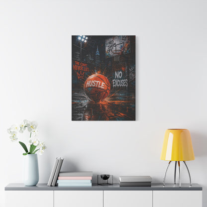 Street Basketball Hustle Graffiti Street Wall Art & Canvas Print