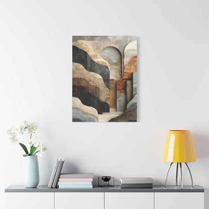 Organic Neutral Abstract Landscape Wall Art & Canvas Print