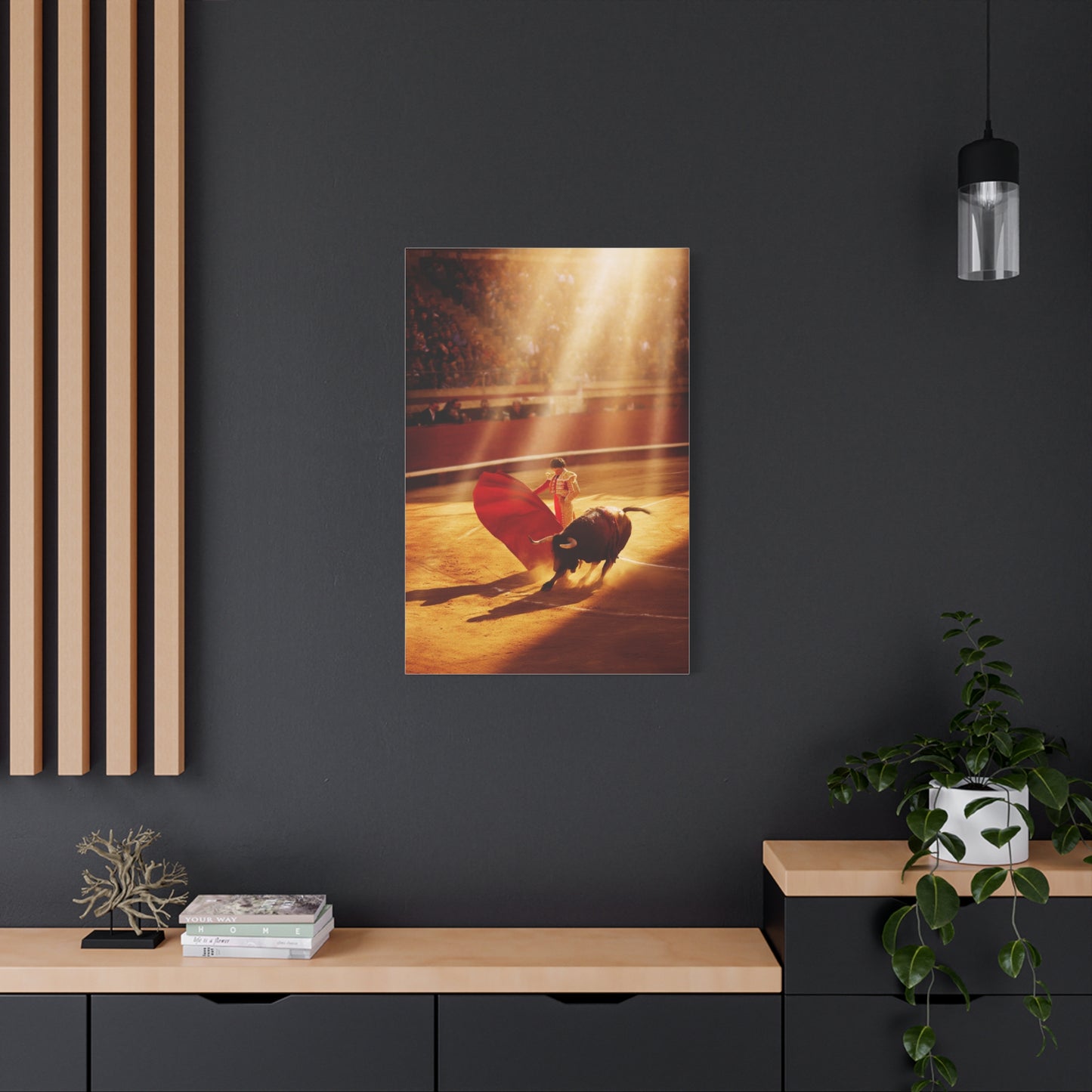 Golden Arena Matador Bullfight Wall Art & Canvas Print