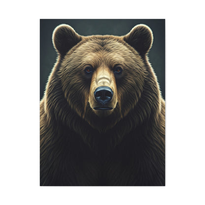 Intense Bear Gaze Wildlife Wall Art & Canvas Prints