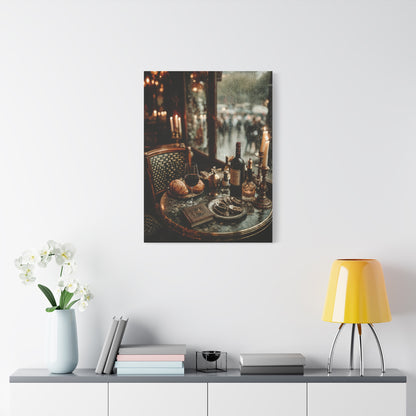 Parisian Bistro Window Table Wall Art & Canvas Print
