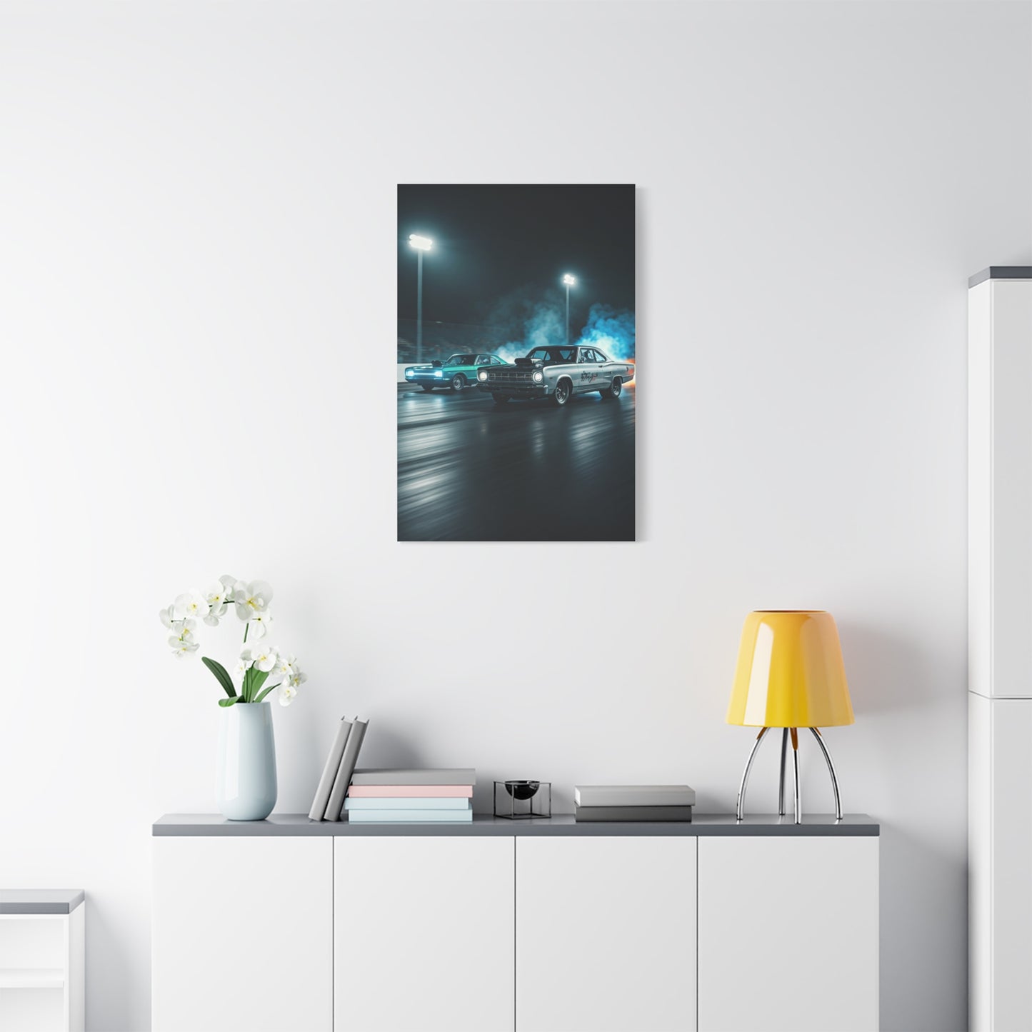 1967 Plymouth GTX vs 1967 Dodge Coronet R/T Super Stock Showdown Wall Art & Canvas Prints