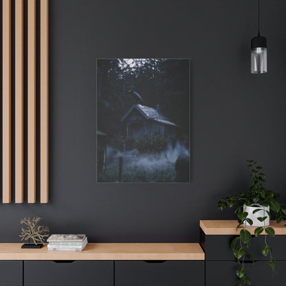 Raven on Witch’s Cottage Roof Wall Art & Canvas Print