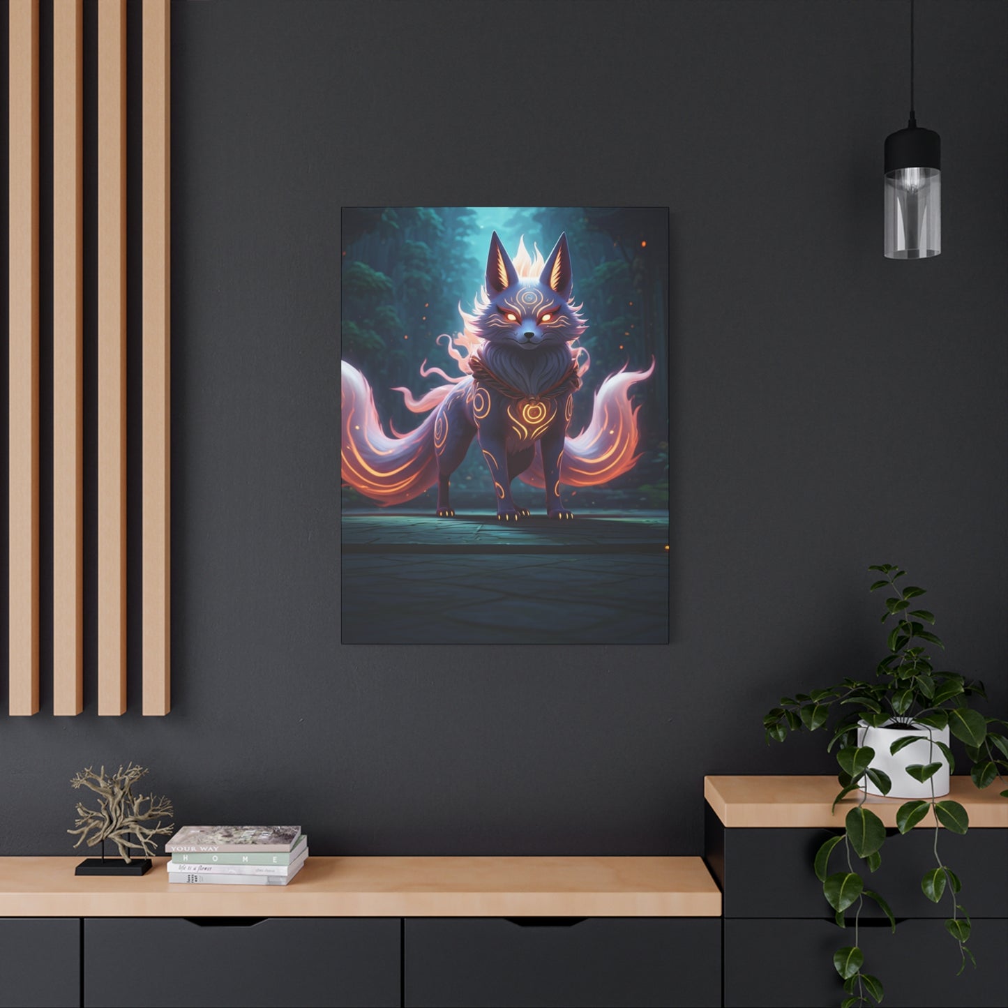 Celestial Kitsune Guardian Wall Art & Canvas Prints