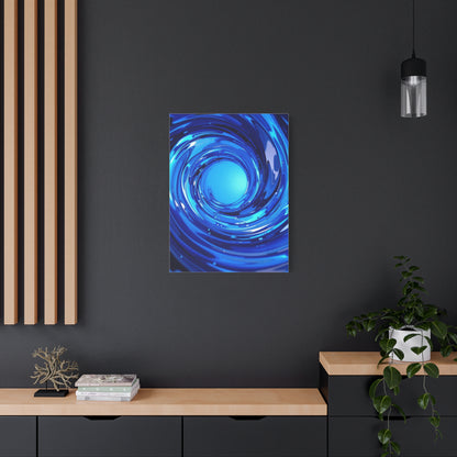 Luminous Blue Vortex Wall Art & Canvas Prints