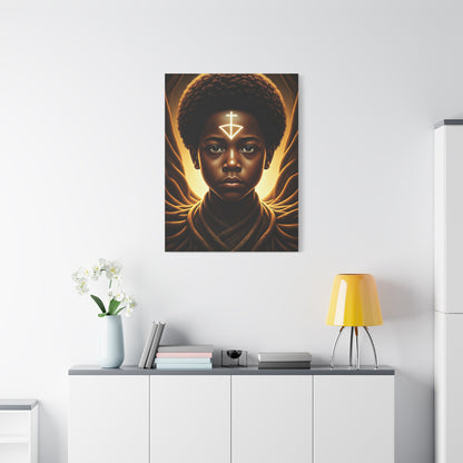 Sacred Youth Symbol Portrait Wall Art & Canvas Prints