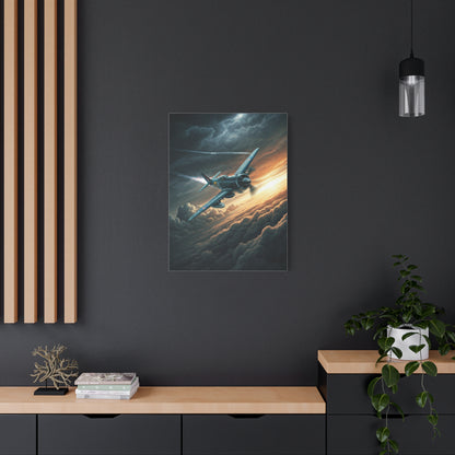 Stormbreaker Fighter Jet Through the Clouds Wall Art & Canvas Prints