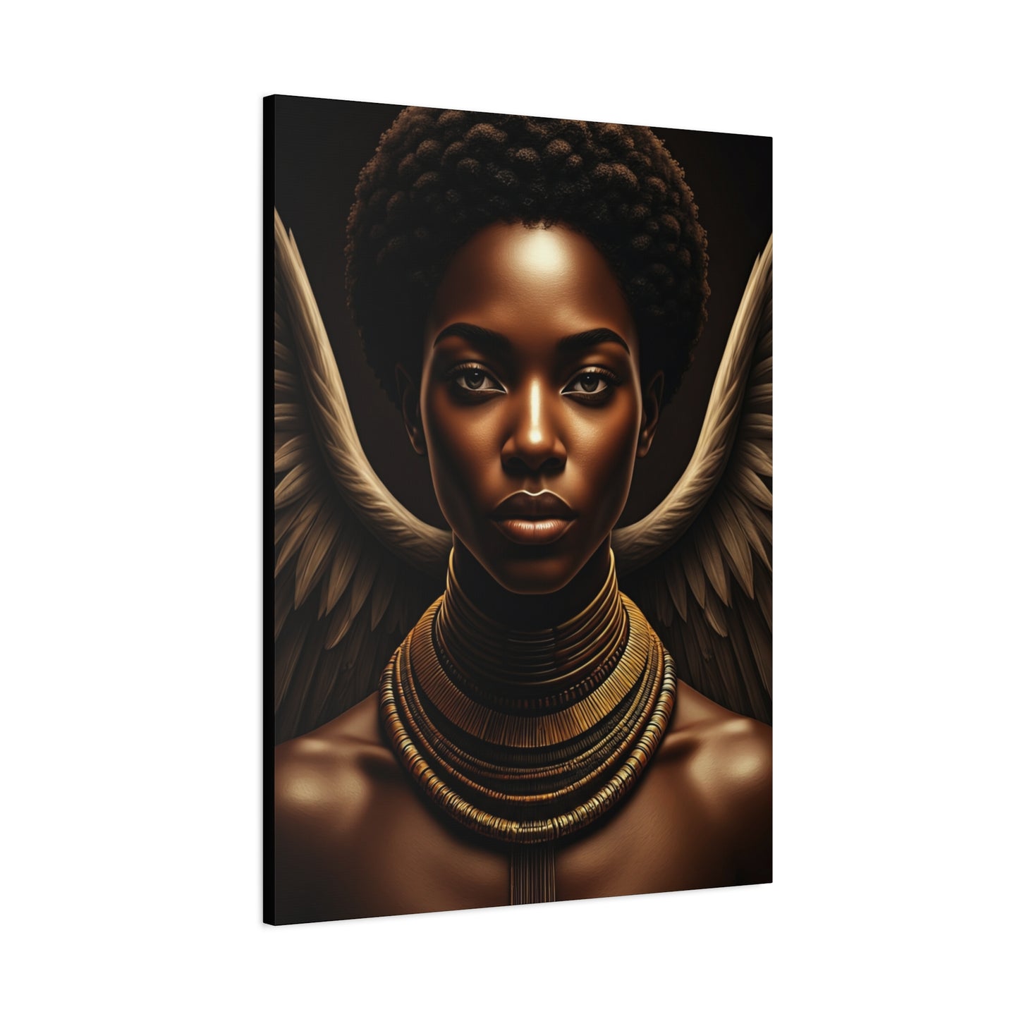 Celestial Queen with Golden Wings Wall Art & Canvas Prints