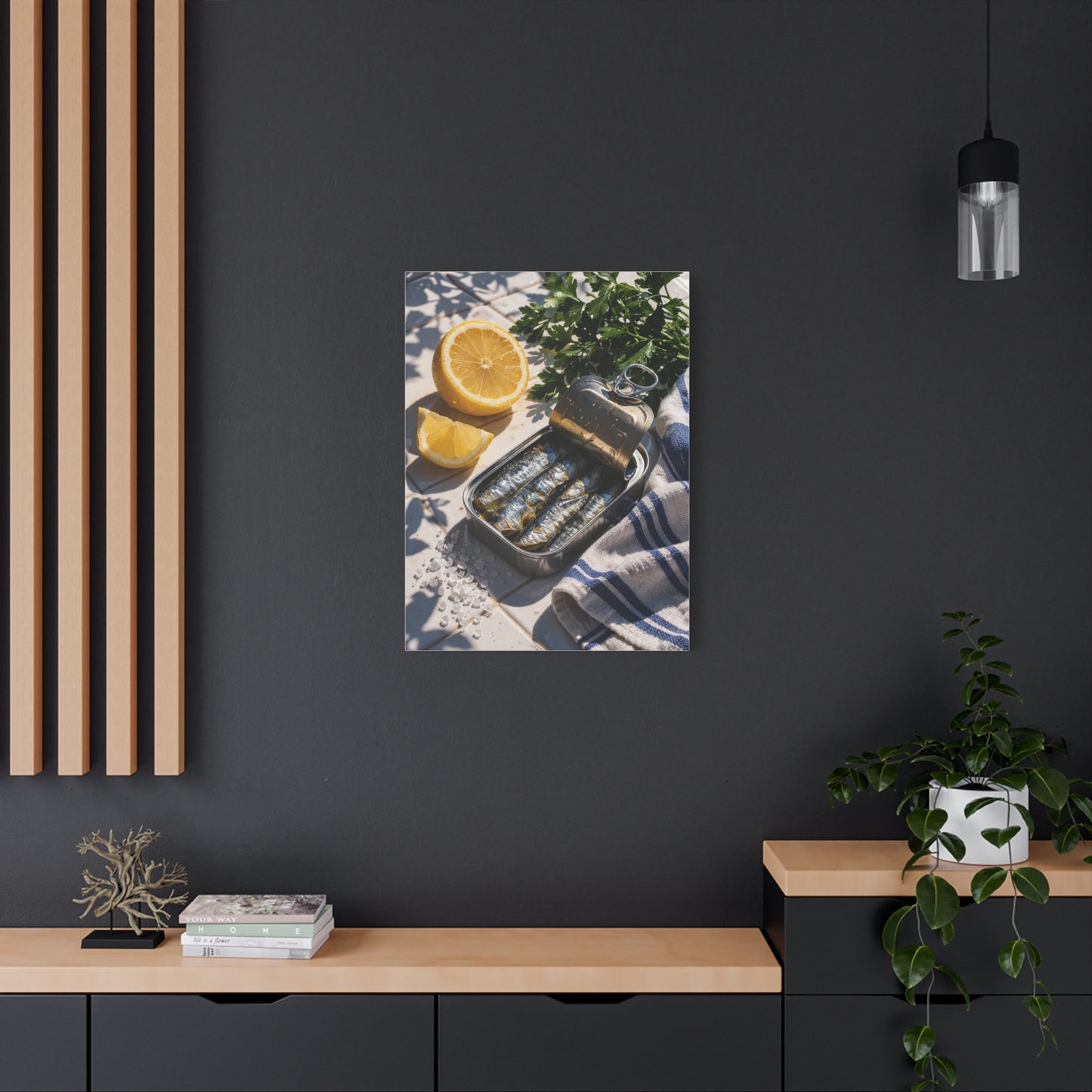 Mediterranean Sardines & Lemon Prep Wall Art & Canvas Print