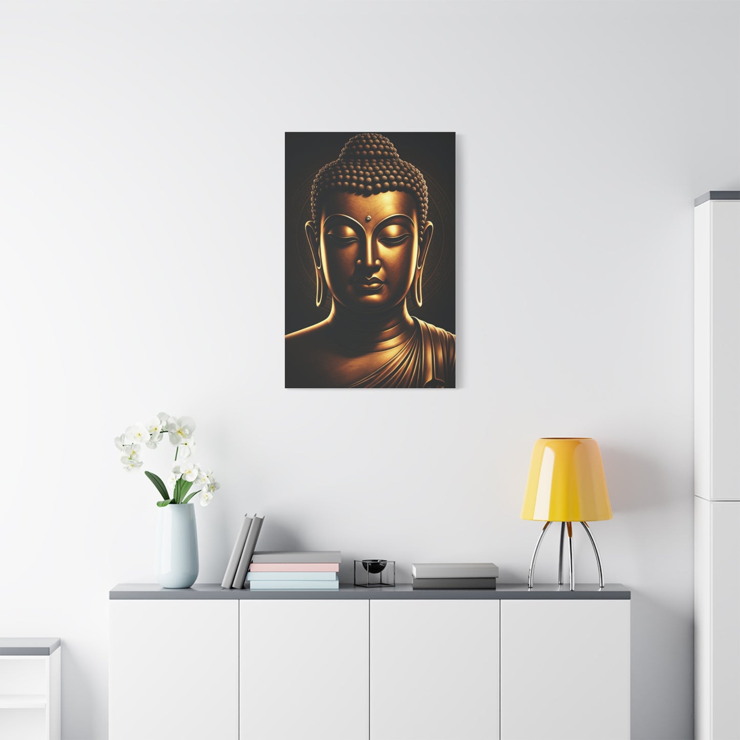 Serene Enlightenment Buddha Close-Up Wall Art & Canvas Prints
