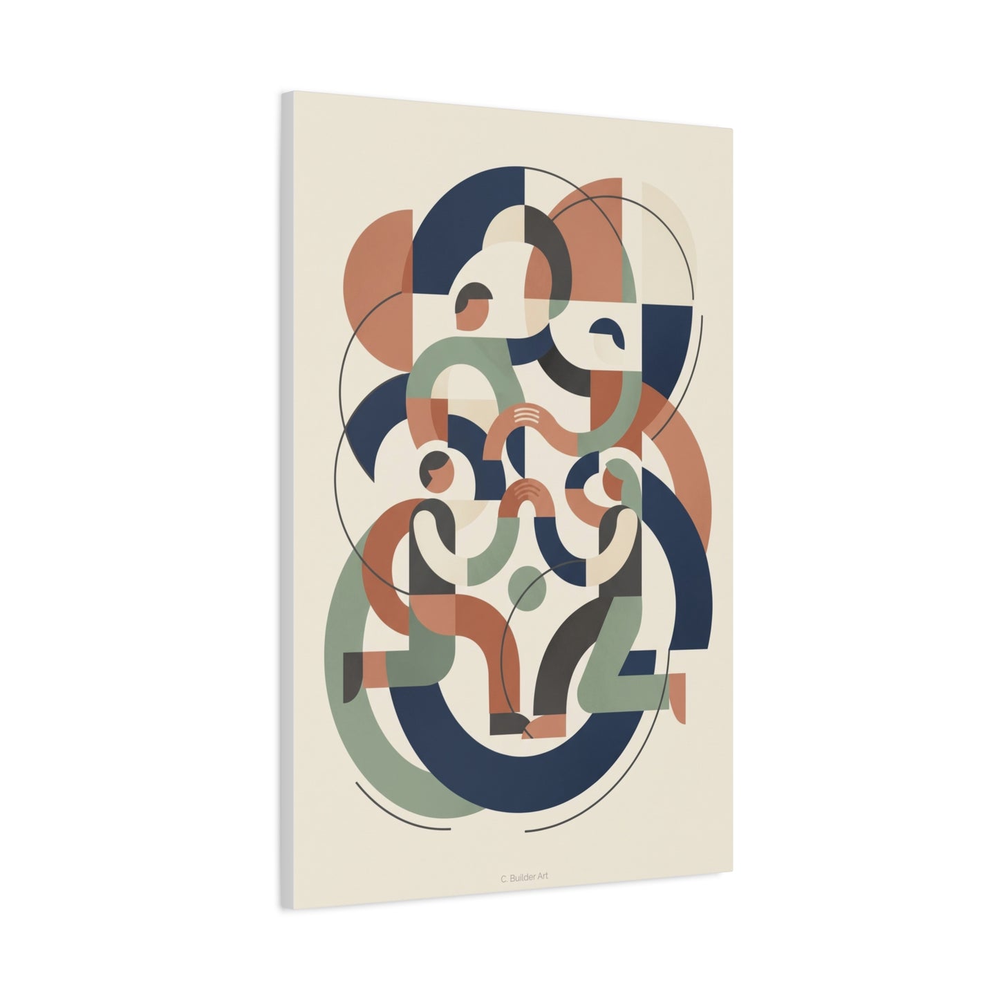 Abstract Collaboration Geometry Wall Art & Canvas Print