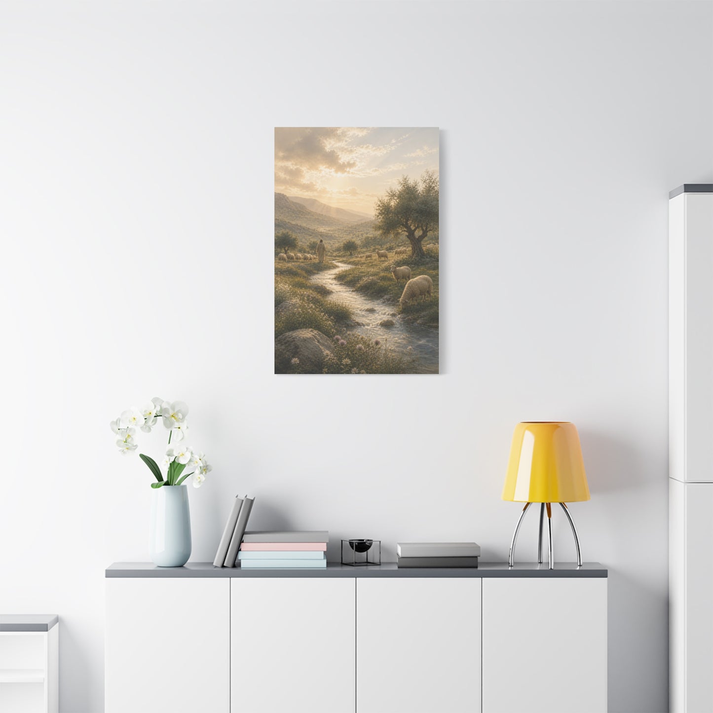 Psalm 23 Shepherd Valley Wall Art & Canvas Print