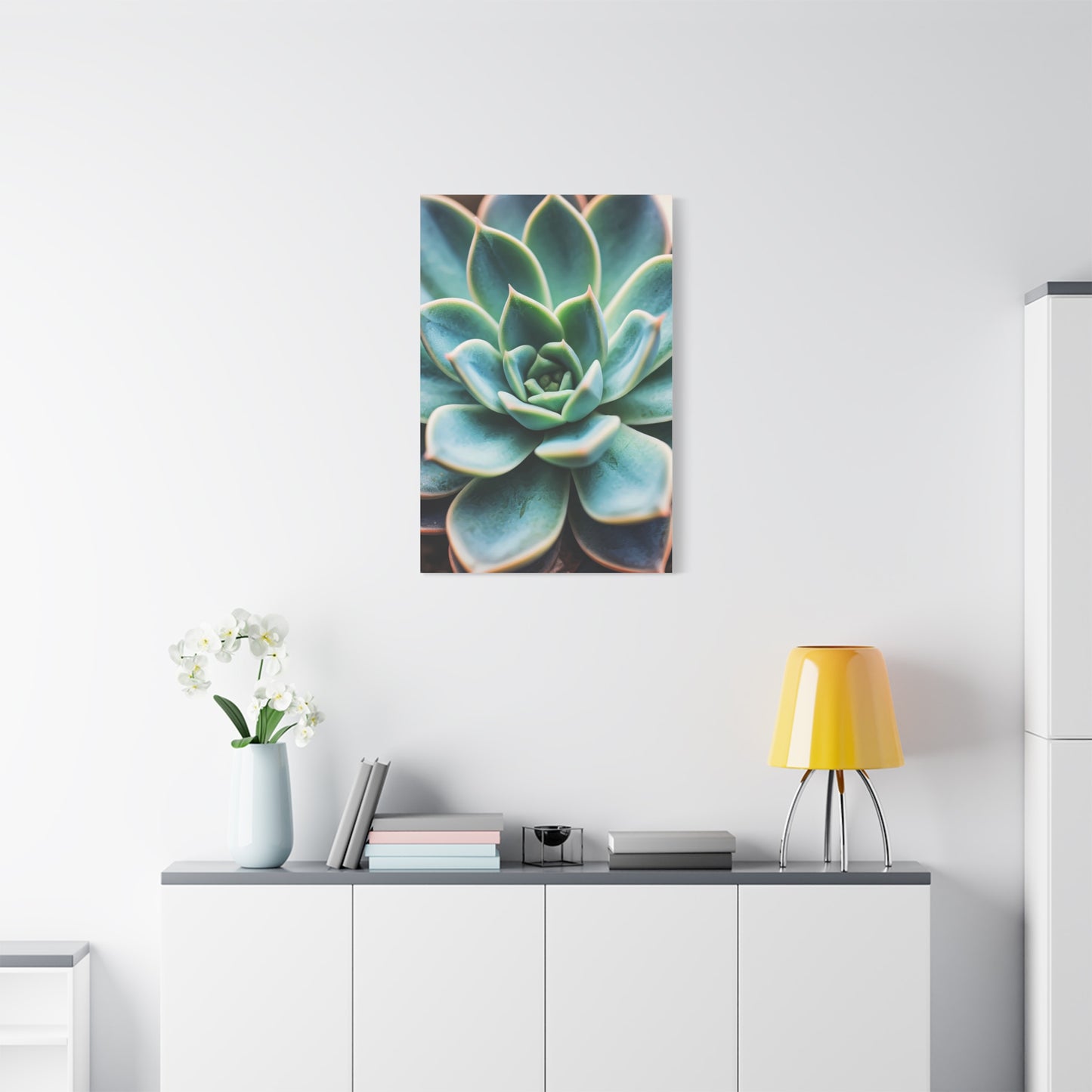 Sage Succulent Bloom Wall Art & Canvas Prints