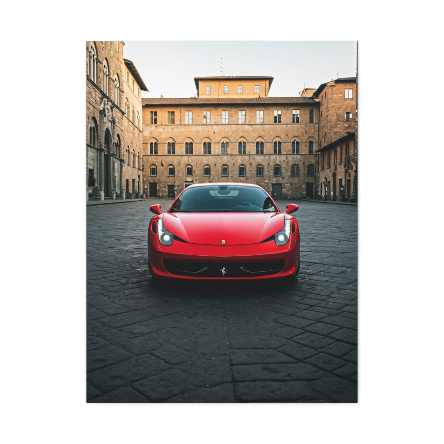Ferrari 458 Italia Florence Piazza Wall Art & Canvas Prints