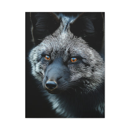 Silver Fox Velvet Portrait Wall Art & Canvas Print