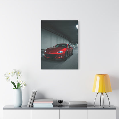 Mazda MX-5 Miata RF Night City Tunnel Wall Art & Canvas Prints