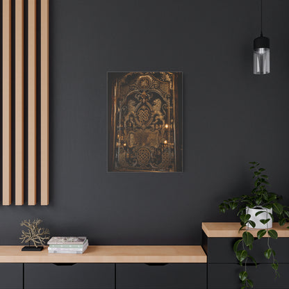 Victorian Ornate Bar Mirror Wall Art & Canvas Print