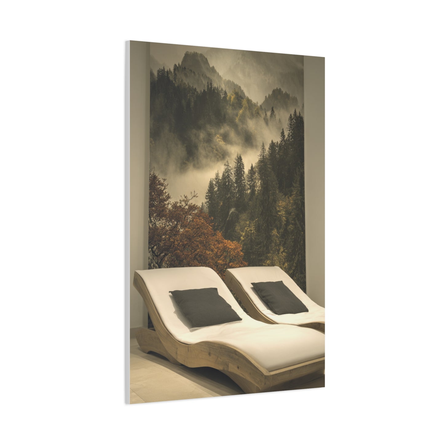 Woodland Dusk Forest Landscape Wall Art & Canvas Print