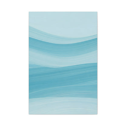 Serene Blue Wave Flow Wall Art & Canvas Prints