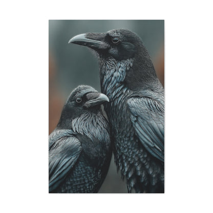 Raven and Crow Portrait – Shadow Companions Wall Art & Canvas Print