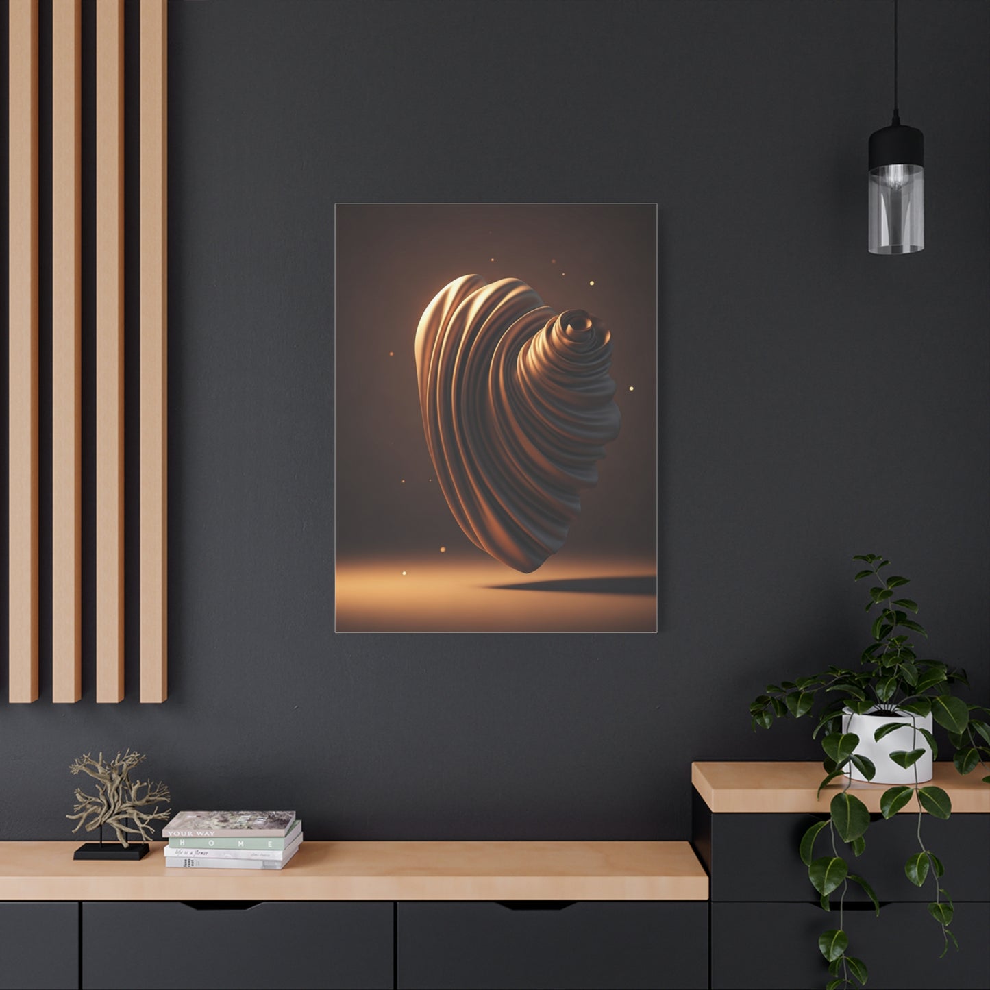 Sculpted Spiral Form Wall Art & Canvas Prints