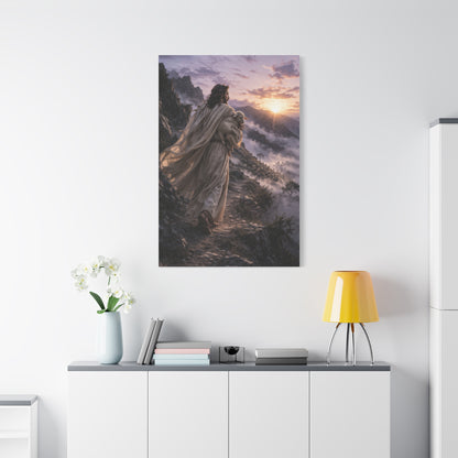 The Good Shepherd Mountain Path Wall Art & Canvas Print