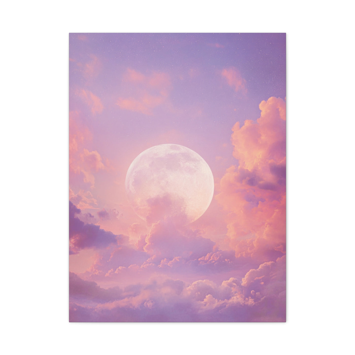 Dreamy Celestial Moon Clouds Wall Art & Canvas Print