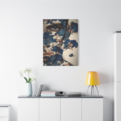 Ink Cloud Portrait Abstract Wall Art & Canvas Print