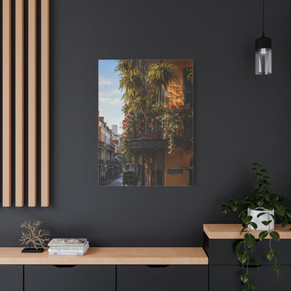 French Quarter Balcony Floral Detail Wall Art & Canvas Print