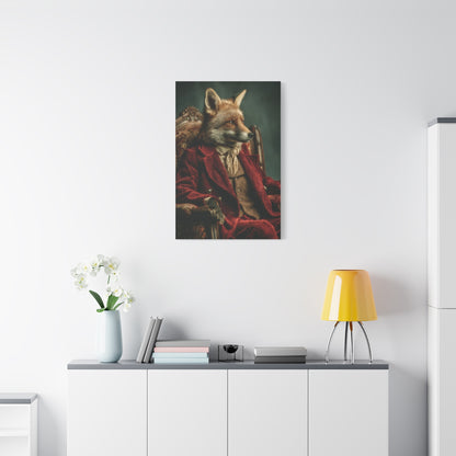 Gentleman Fox Victorian Portrait Wall Art & Canvas Print