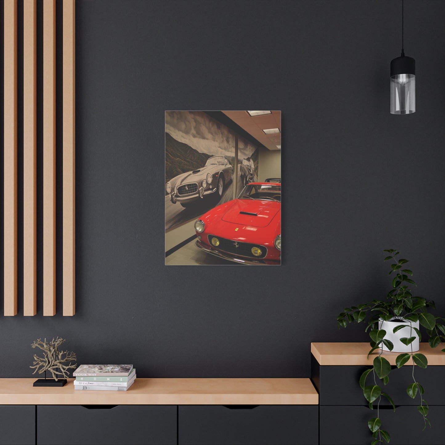 Ferrari Showroom Automotive Wall Art & Canvas Print